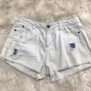 Light Wash Jean Shorts
